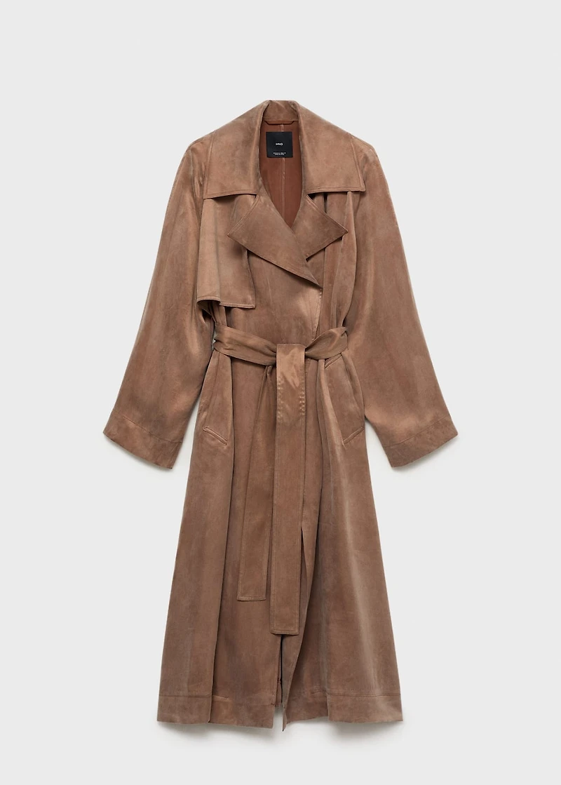 Belt lyocell trench