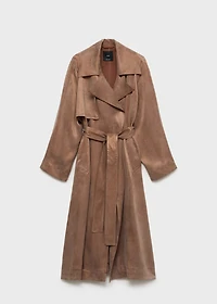 Belt lyocell trench