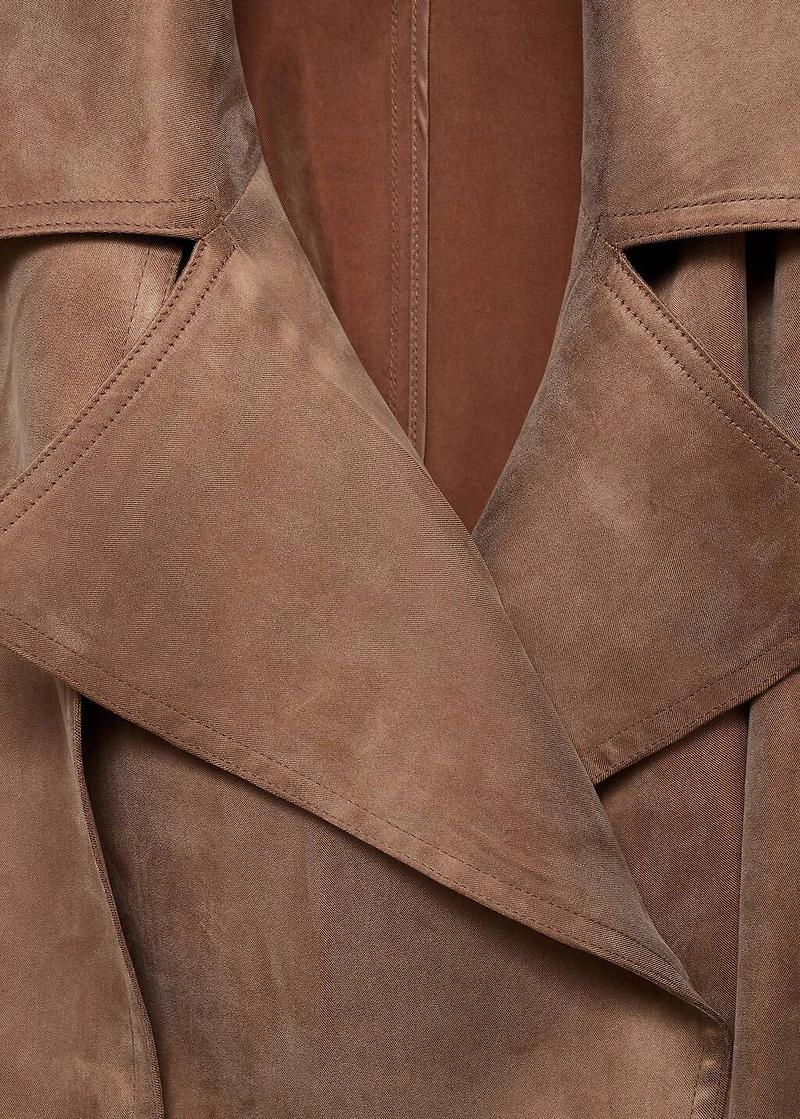 Belt lyocell trench
