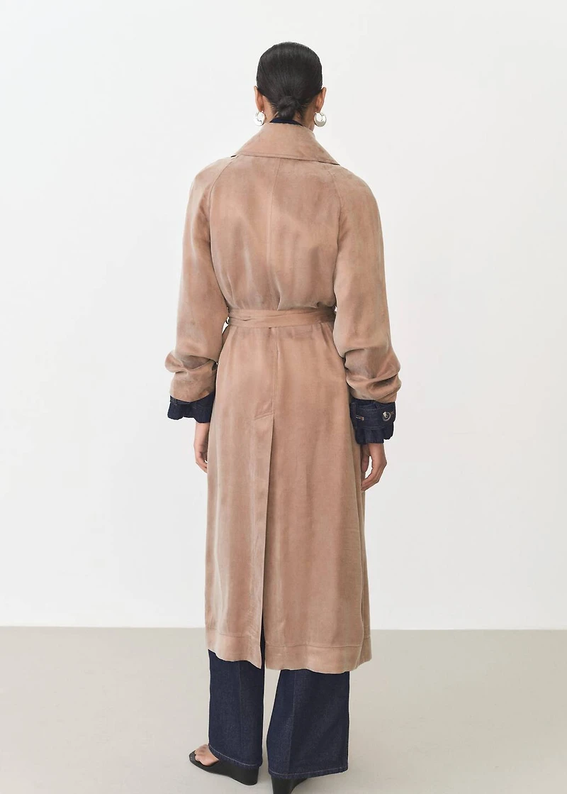 Belt lyocell trench