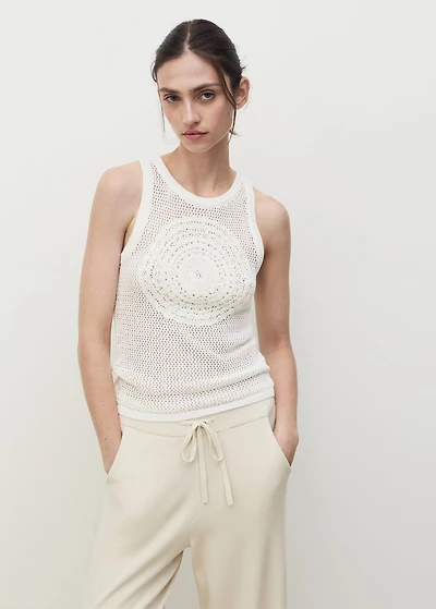 Cotton crochet top
