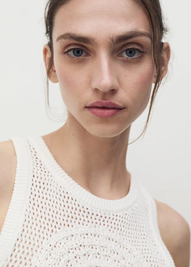 Cotton crochet top
