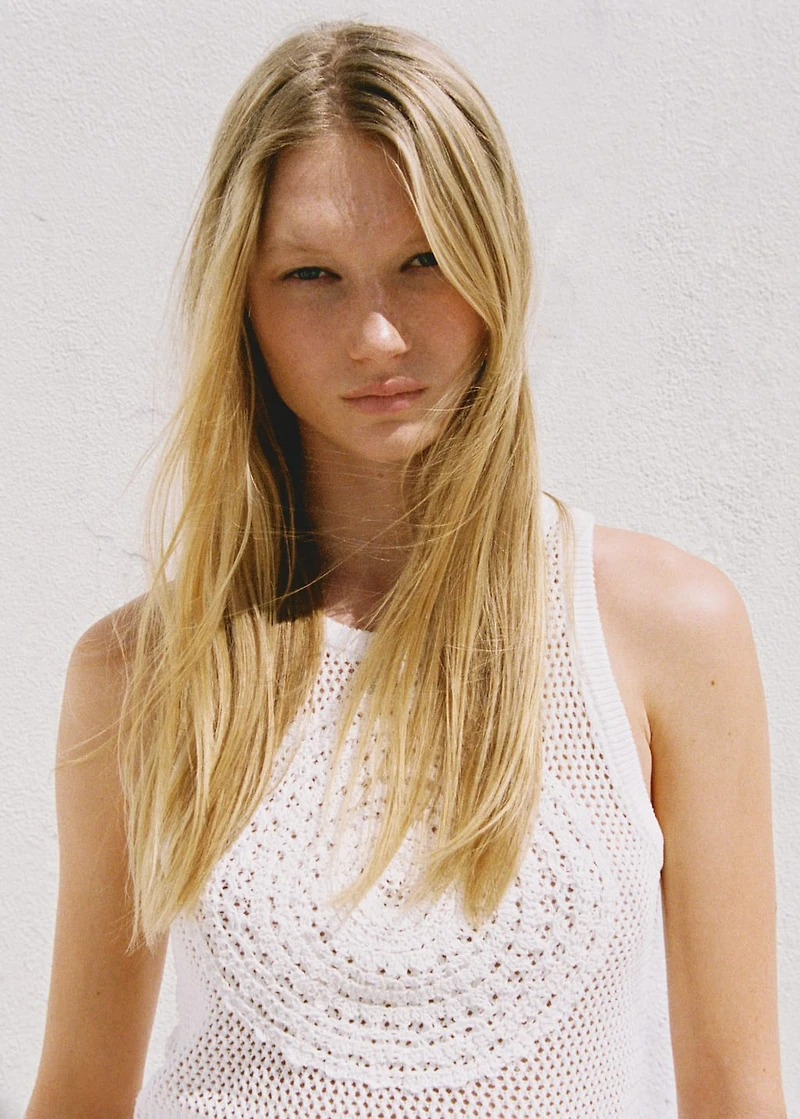 Cotton crochet top