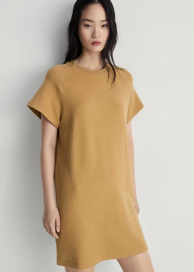 Heather fleece cotton nightgown