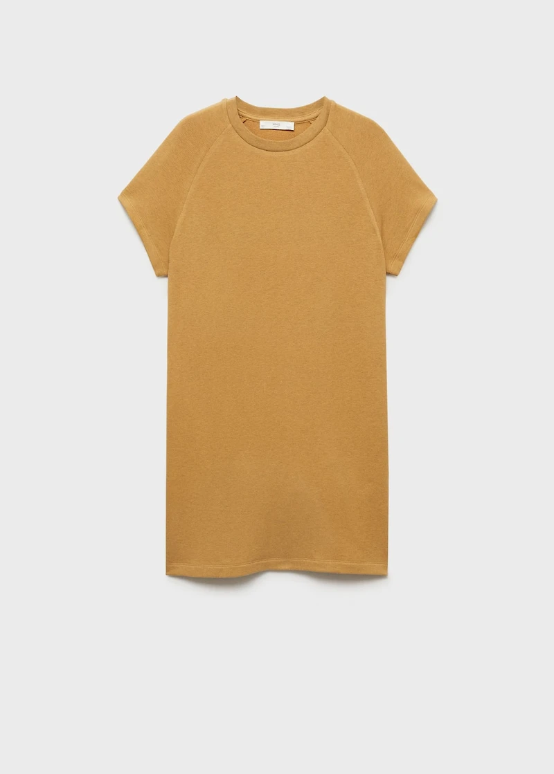 Heather fleece cotton nightgown