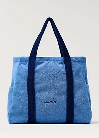 Towel effect beach bag