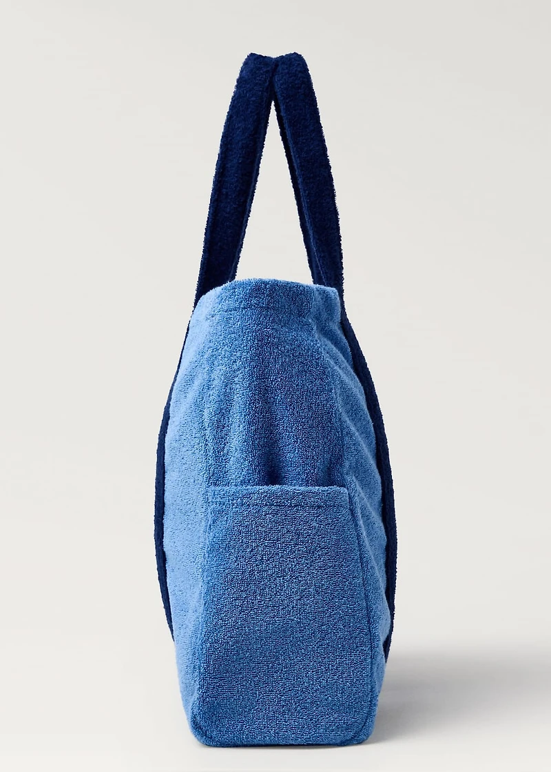 Towel effect beach bag