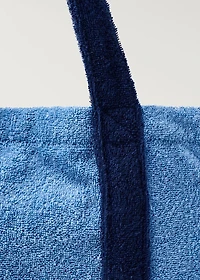 Towel effect beach bag