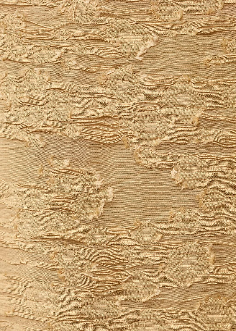 Textured straight skirt