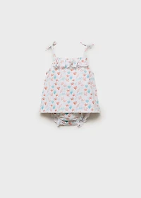 Printed swimming costume set