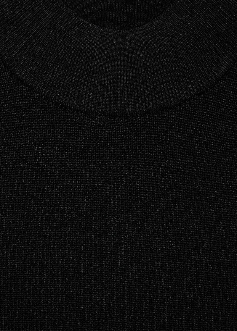 Perkins-neck knitted dress