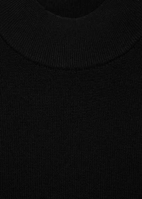 Perkins-neck knitted dress