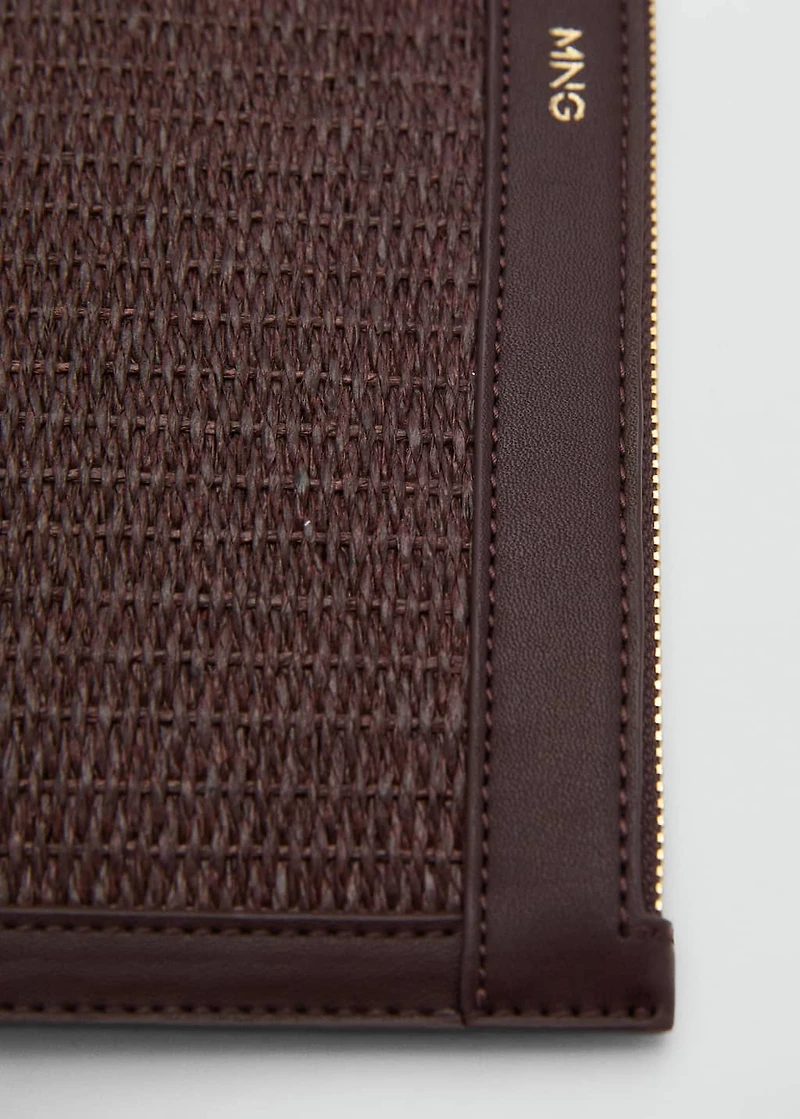Natural fiber clutch