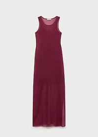 Sheer fabric dress