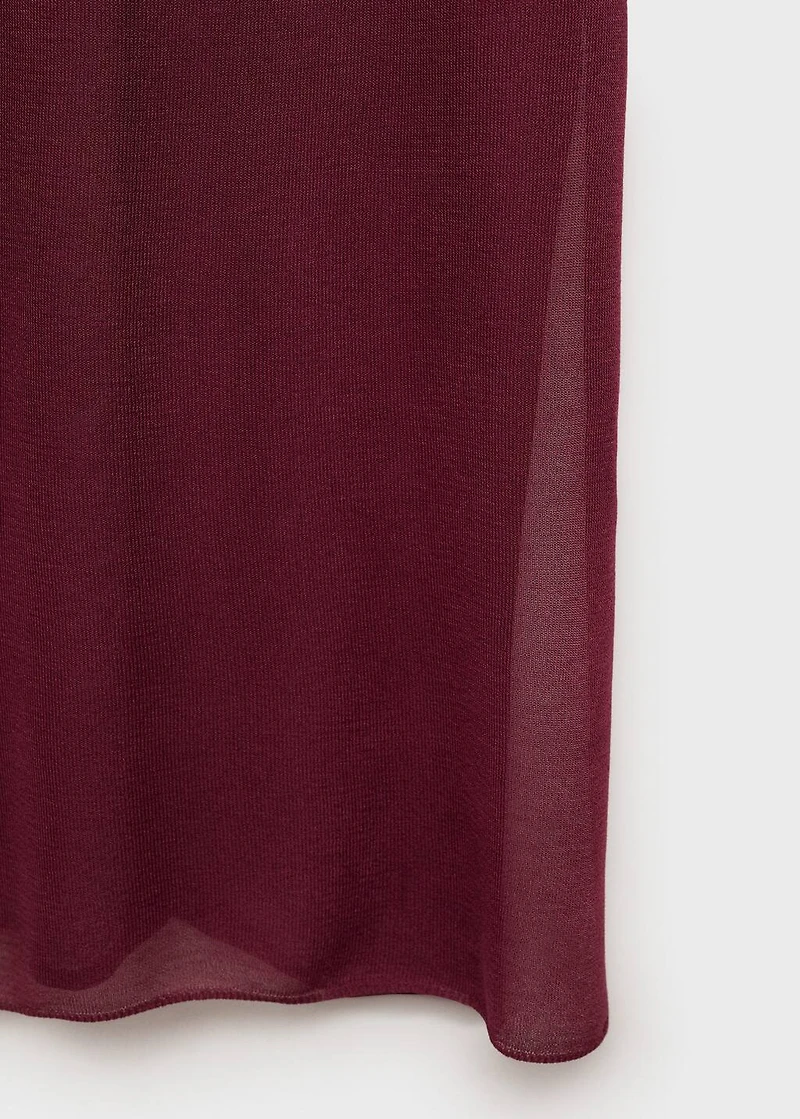 Sheer fabric dress