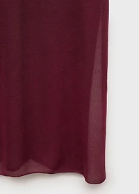 Sheer fabric dress