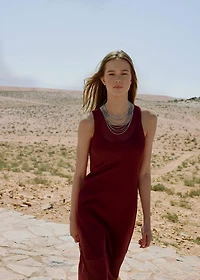 Sheer fabric dress