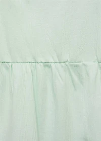 Top with Swiss embroidery detail