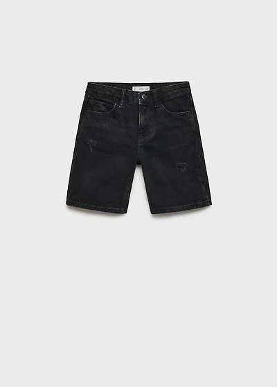 Denim Bermuda shorts