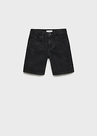 Denim Bermuda shorts