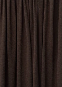 Wool-blend skirt with puffed hem