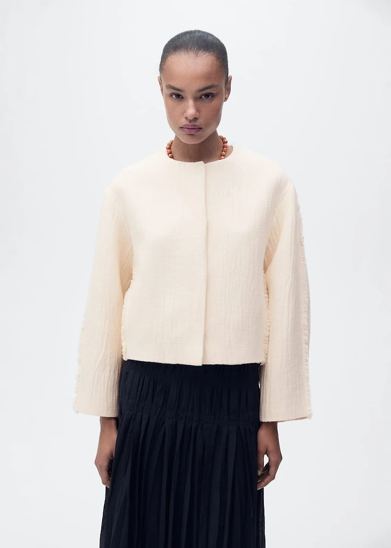 Oversized cotton jacket