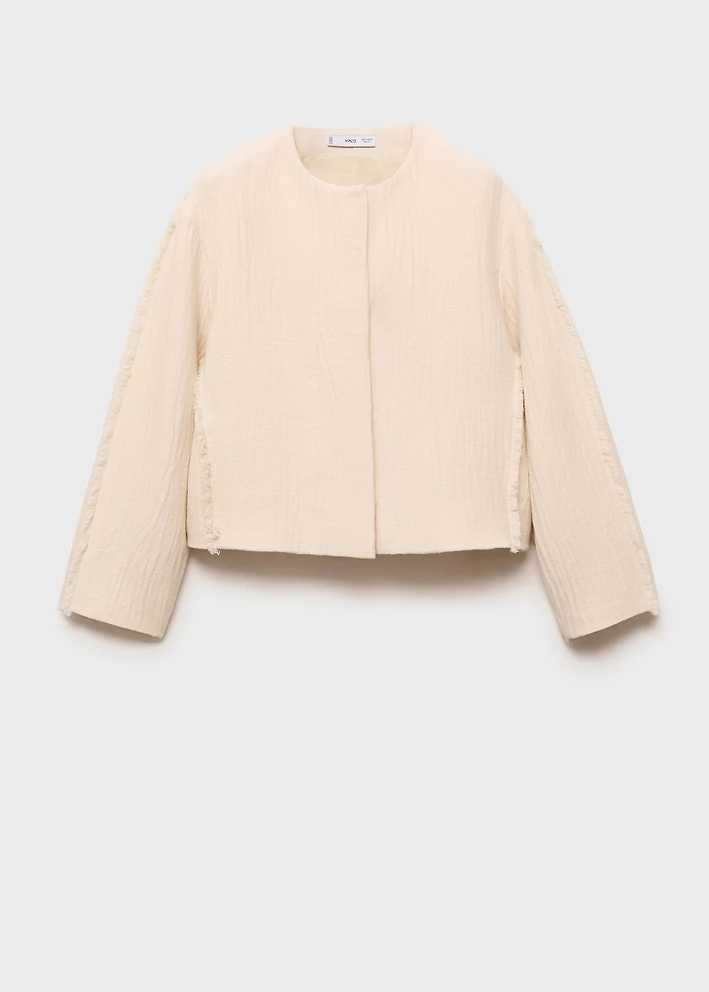 Oversized cotton jacket