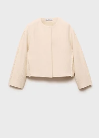 Oversized cotton jacket