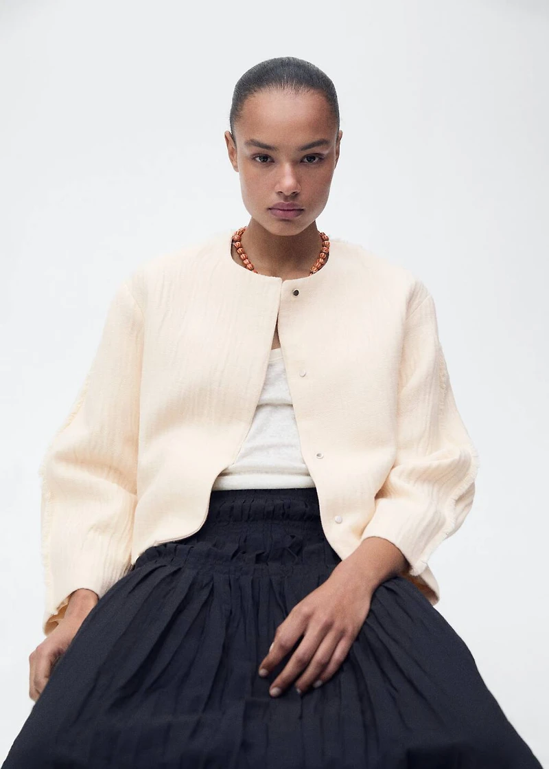 Oversized cotton jacket