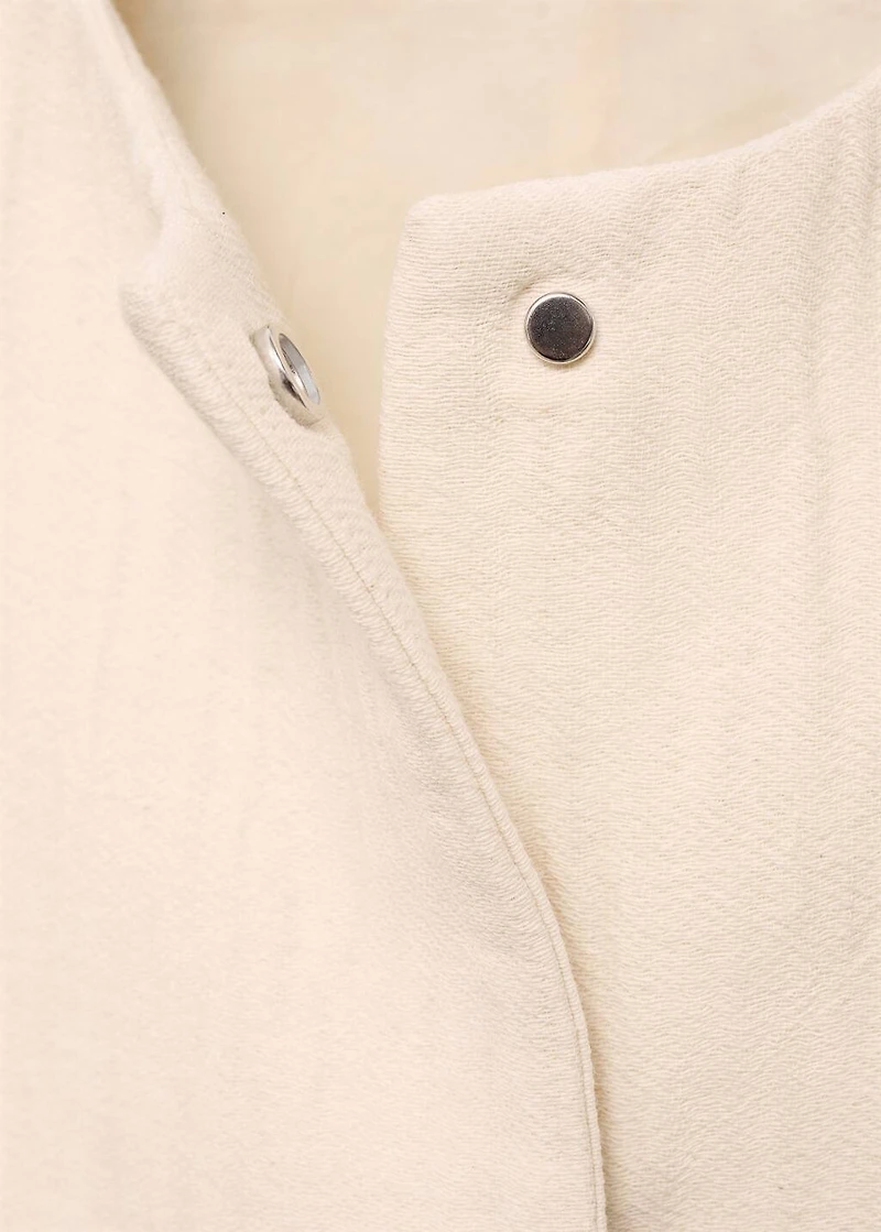 Oversized cotton jacket