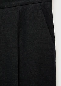 Linen suit trousers
