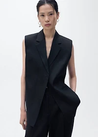 Linen suit trousers