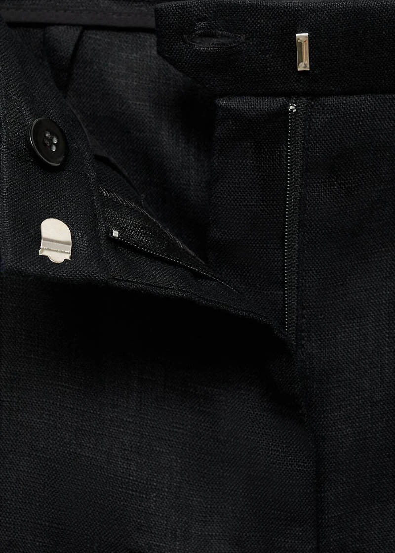 Linen suit trousers