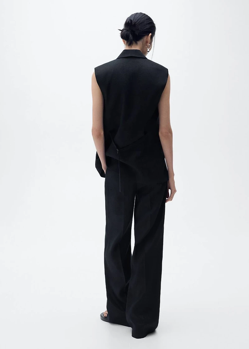 Linen suit trousers