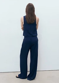 Denim-effect lyocell vest