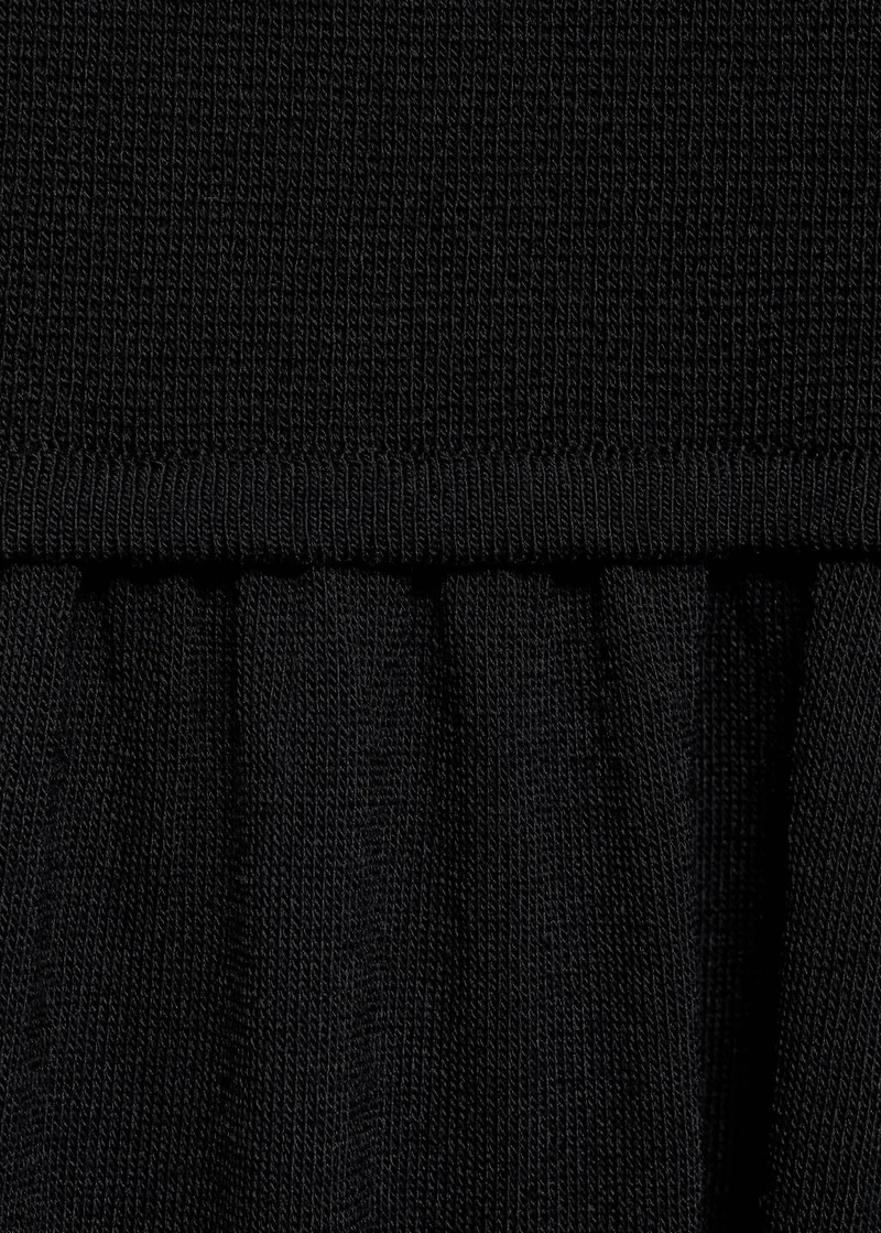Cross-back knitted dress