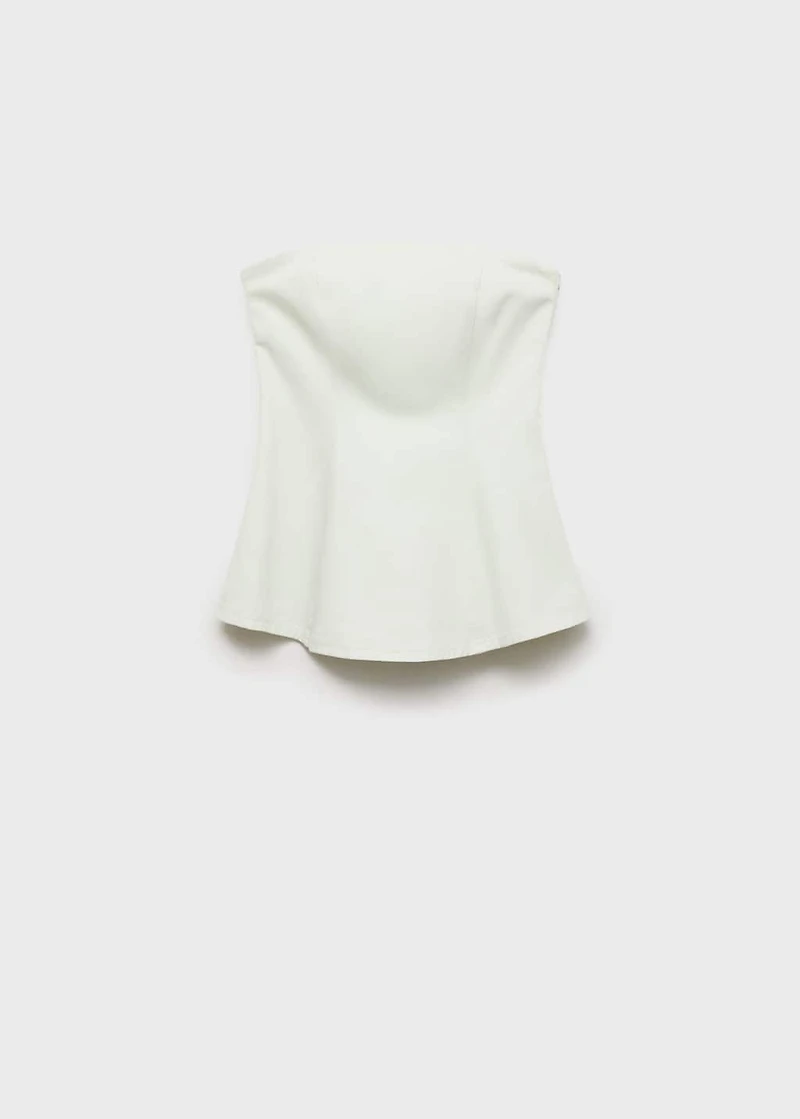 Strapless flared top