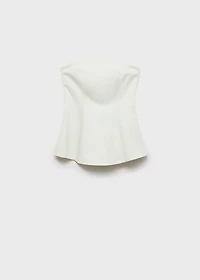 Strapless flared top