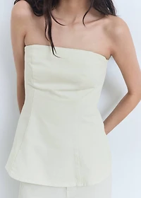 Strapless flared top