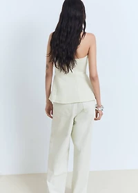 Strapless flared top