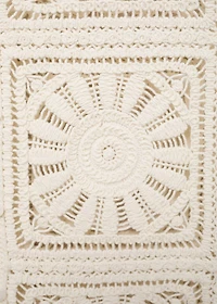 Crochet knitted vest
