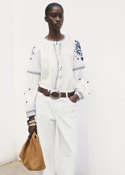 Embroidered detail shirt