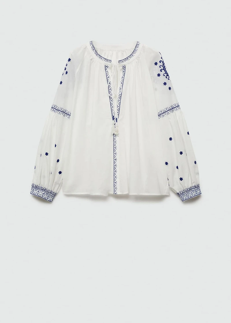 Embroidered detail shirt