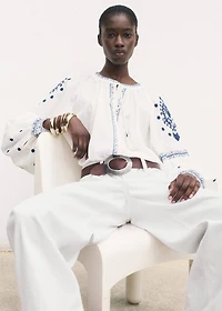 Embroidered detail shirt