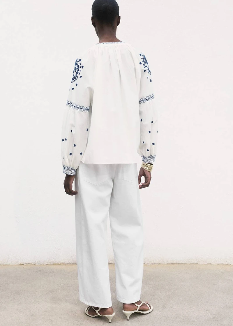 Embroidered detail shirt