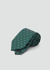 Polka-dot patterned tie
