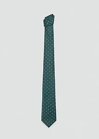 Polka-dot patterned tie