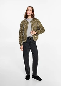 Straight-fit jeans with braided belt loops