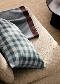 Cotton gingham check cushion cover 40x60 cm