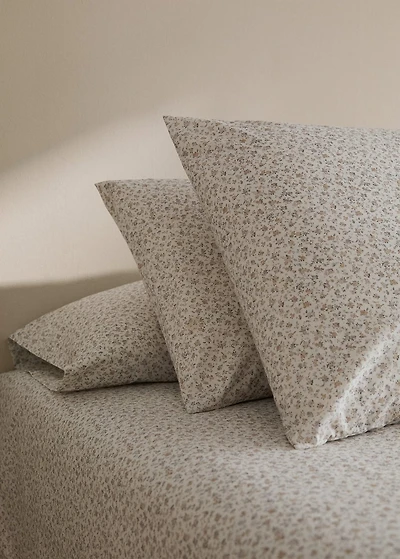 Cotton percale printed children's pillowcase 50x75 cm